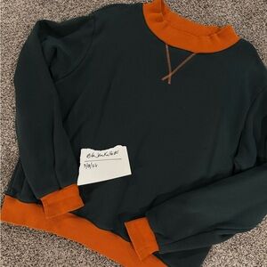 Parke Two-Tone Heritage Sweatshirt Mockneck